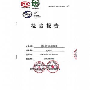 檢驗(yàn)報告ZGJFH50